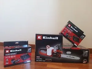 Empaquetado motosierra Einhell