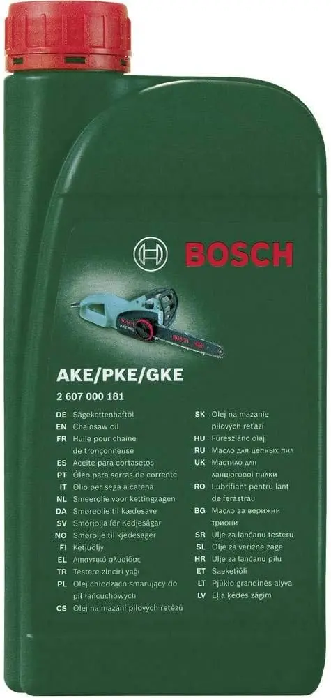 Aceite de cadena biodegradable para motosierras Bosch