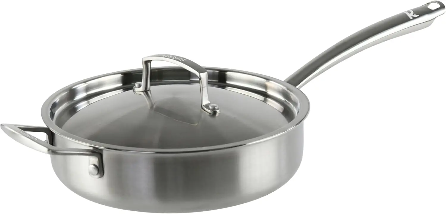 cazuela sartén de acero inoxidable